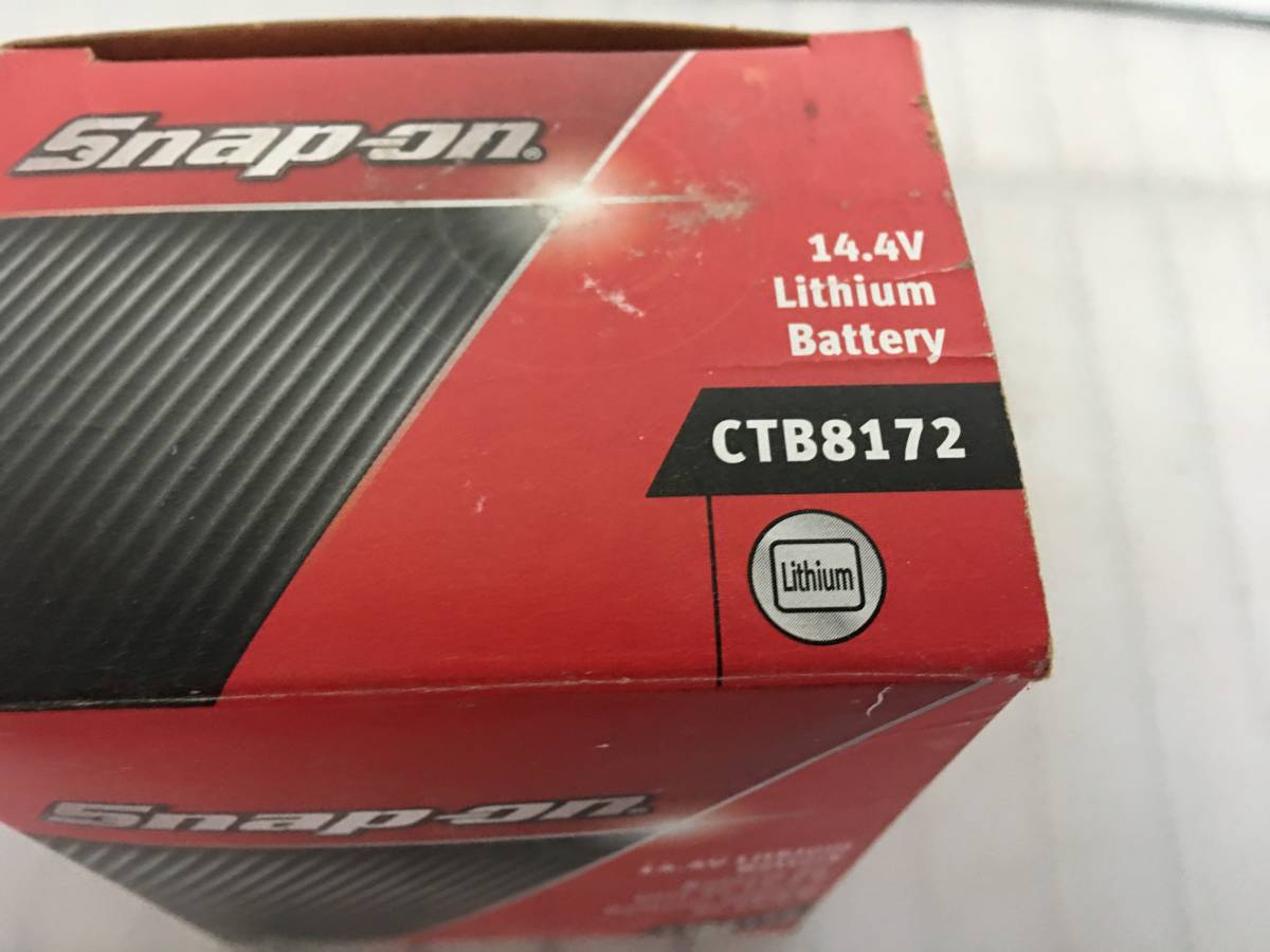 【新品】　CTB8172　Snap-on スナップオン　14.4V用バッテリー単品　赤レッド　001