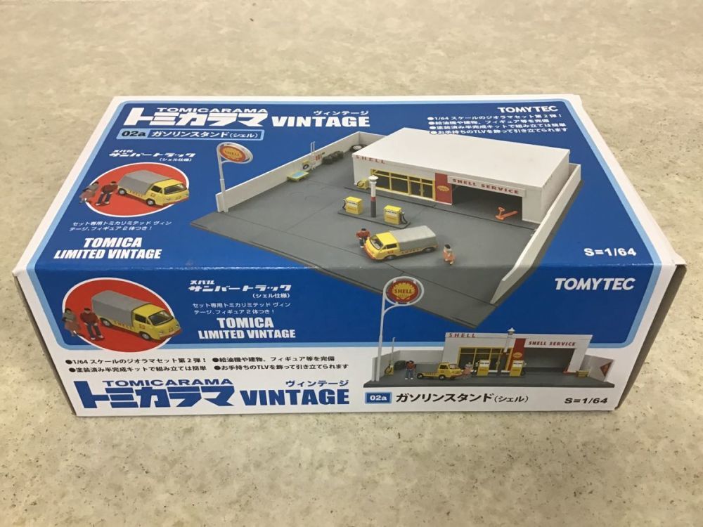 トミーテック トミカラマVINTAGE ガソリンスタンド(シェル) トミー
