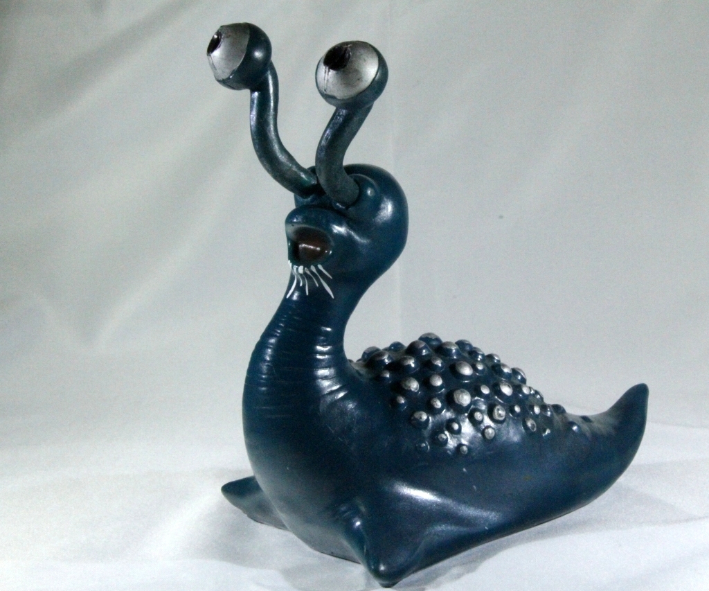 マルサン 商店 ナメゴン 一期？ 濃い成型色 ウルトラQ 怪獣ソフビ  