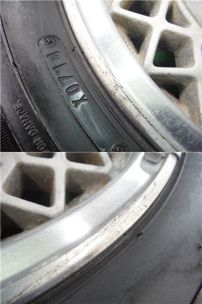 GX61 マーク2 グランデ ツインカム24 後期 純正 アルミホイール 14インチ 5.5J +27 PCD114.3 4穴 センターキャップ付き 1台分セット 1G