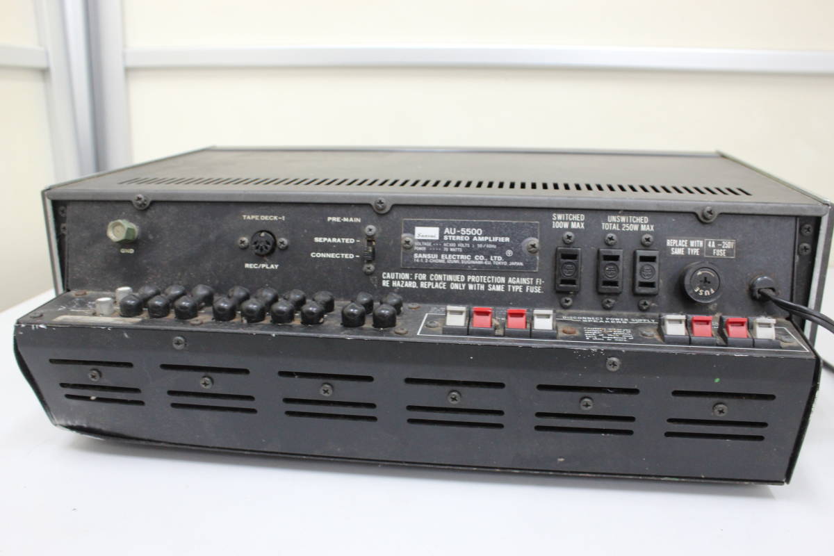 サンスイ プリメインアンプ AU-5500 SANSUI Yahoo!オークション - 公式