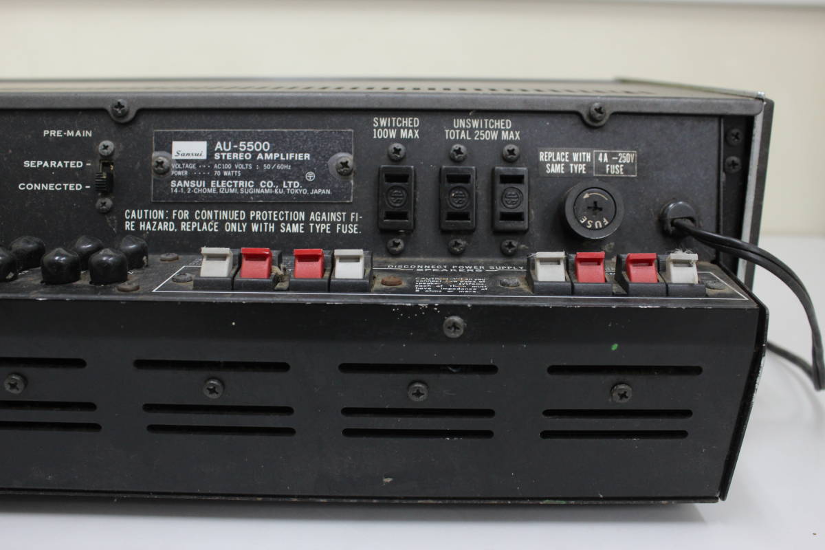 サンスイ プリメインアンプ AU-5500 SANSUI Yahoo!オークション - 公式