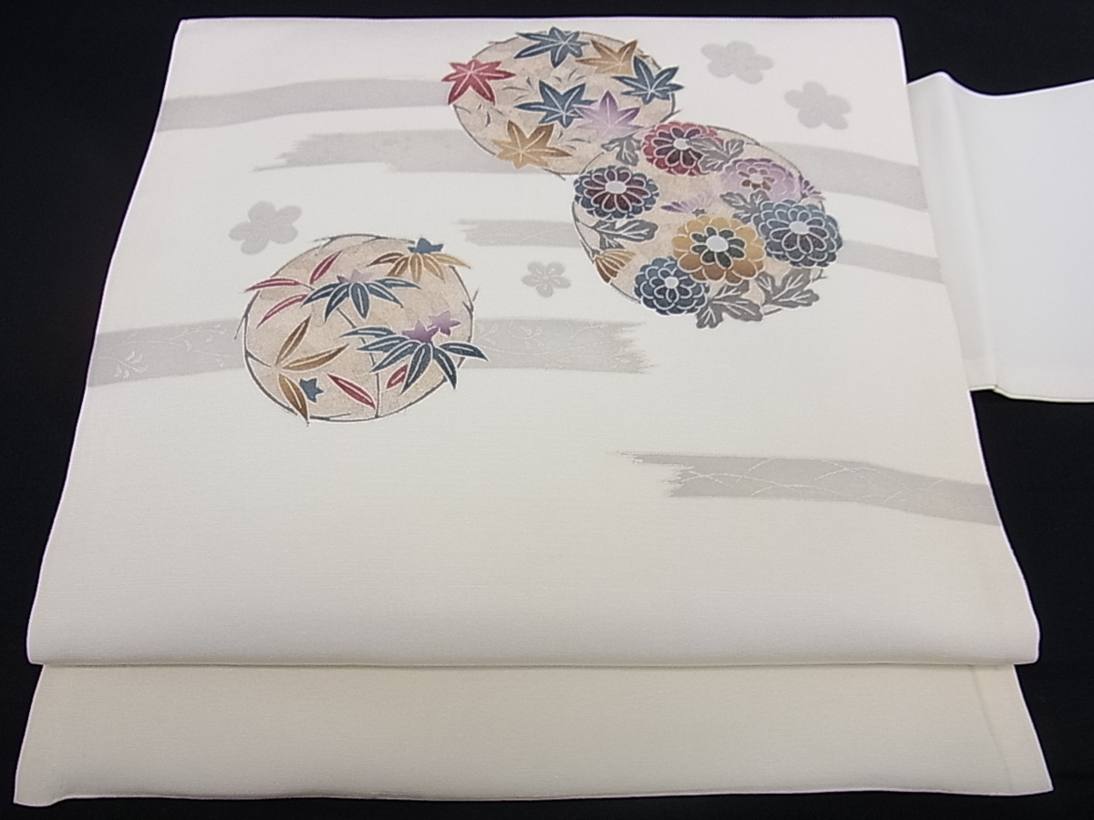九寸名古屋帯 Yahoo!オークション - 九寸 塩瀬 夏物 手描き 逸品 飾 