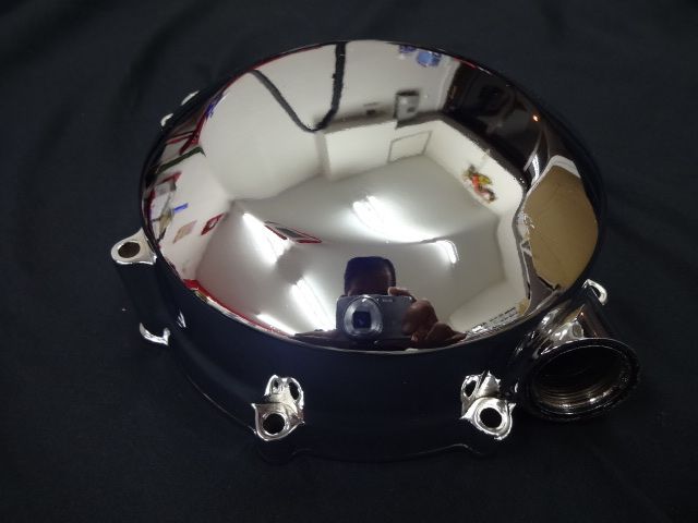 大阪魔人 Z400FX クラッチカバー メッキ後未使用