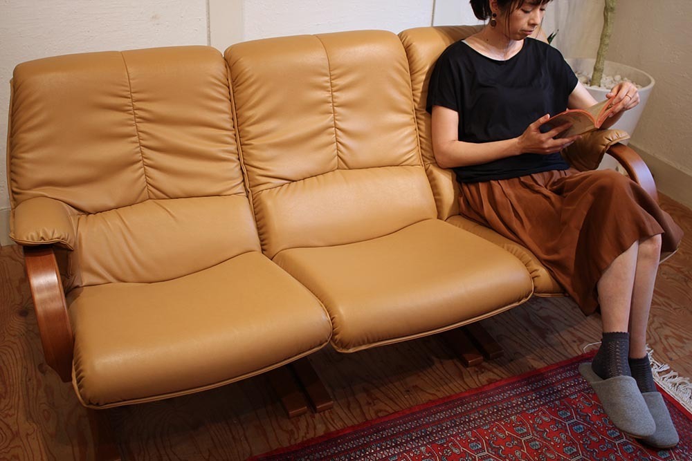 冨士ファニチア トリプルソファ FUJI 曲げ木 FURNITURE ⁄ 3P 35万