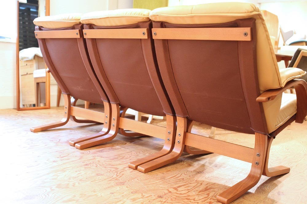 冨士ファニチア トリプルソファ FUJI 曲げ木 FURNITURE ⁄ 3P 35万