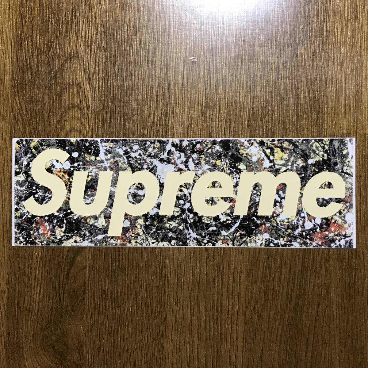 極美品】激レア！Supreme x Jackson Pollock BOXロゴ ステッカー 1999