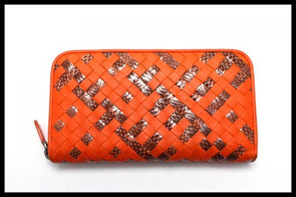  新タグ 美 BOTTEGA VENETA イントレチャート パイソン レザー ラウンドファスナー 長財布 ボッテガヴェネタ 0919fy03509(財布)｜売買されたオークション情報、yahooの商品情報をアーカイブ公開 - オ 女性用