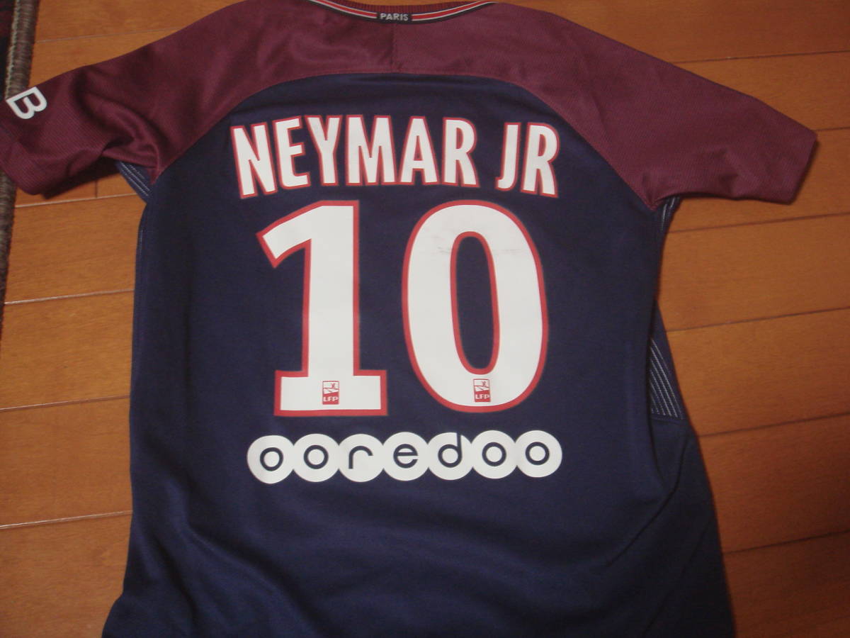 全国無料，2025 パリサンジェルマン PSG ナイキ製 ネイマール ユニホーム 140cm Neymar Jr ジュニア用(リーガ・エスパニョーラ)｜売買されたオークション情報、yahooの商品情報をアーカイブ公開 - オークファン ユニフォーム