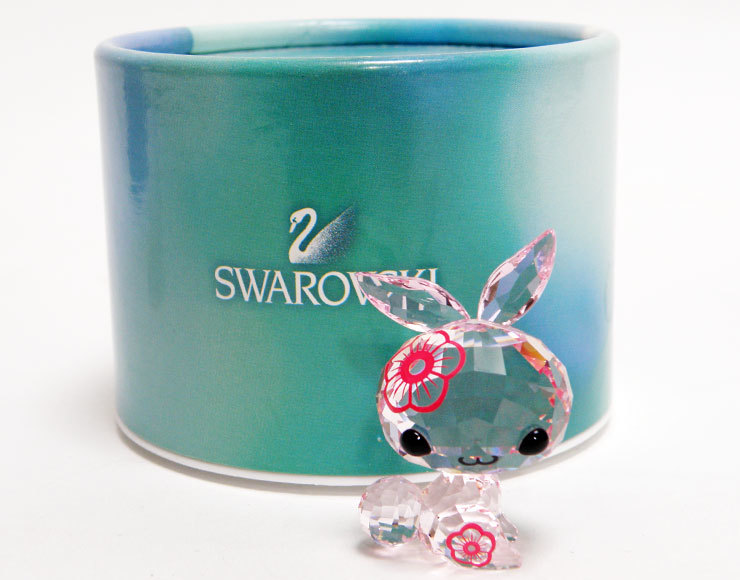 美品 SWAROVSKIスワロフスキー ラブロッツ 十二支 ウサギ うさぎ 正規