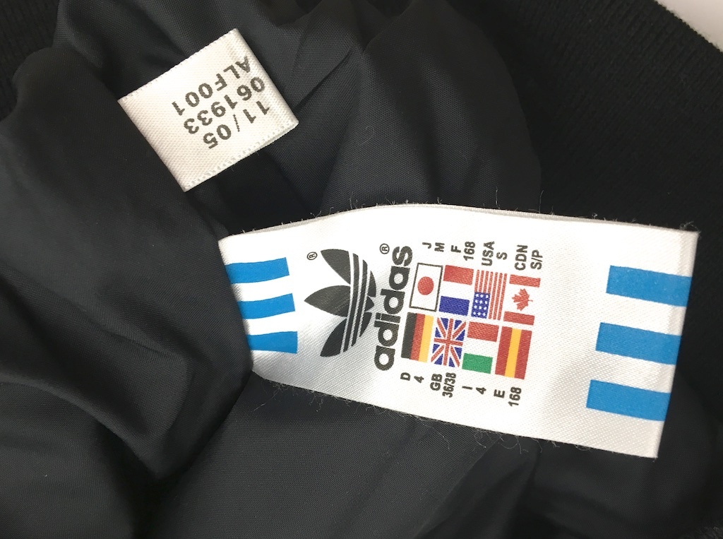 adidas アディダス レザー ジャケット パンチングレザー×パイソン柄 黒 US:S JP:M adidas(アディダス) adidas leather (アディダス) 中古・古着通販adidas ラムレザー