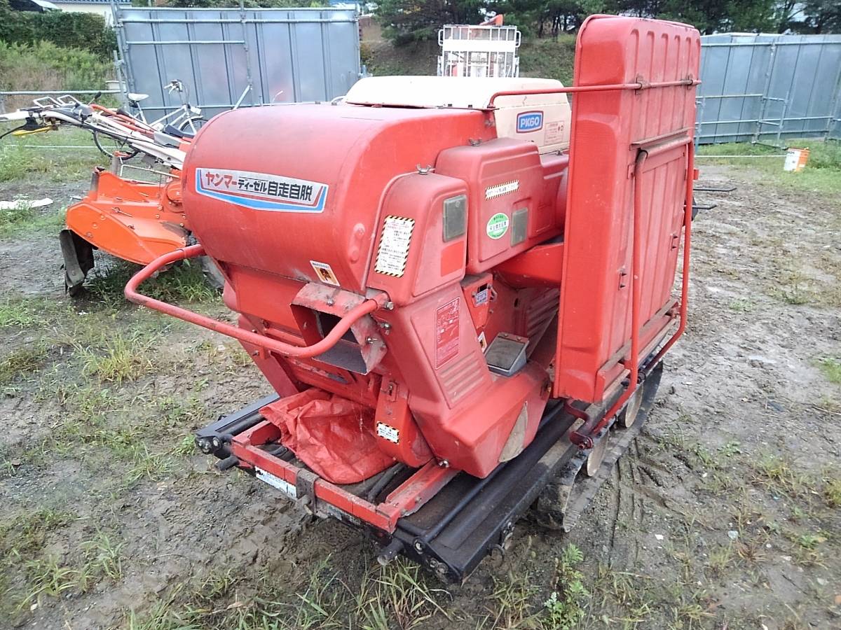 福島県発!!ヤンマー ハーベスター PK60K 始動OK 脱穀機 ディーゼルエンジン 中古 売切!!