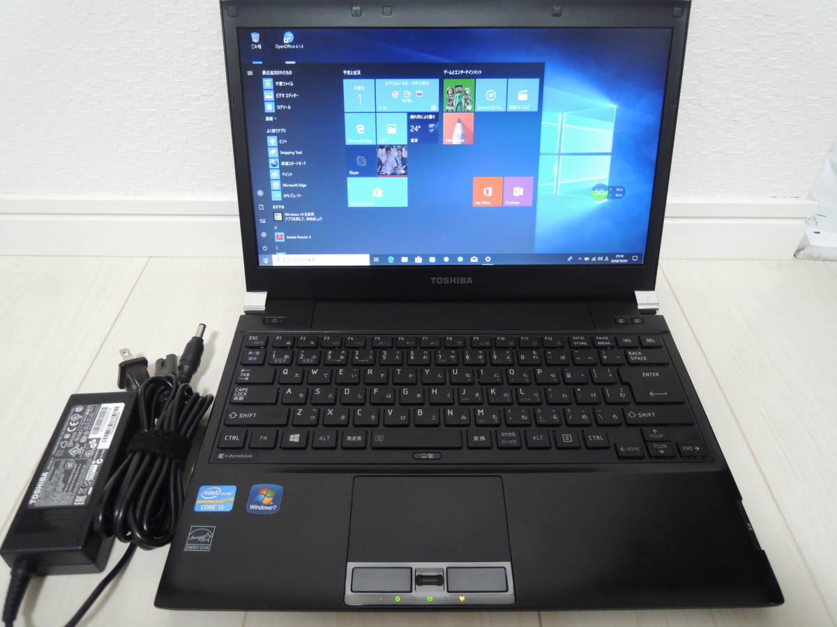 Dynabook R732 /F 第三世代 Core i5 3320M 4G 320GB Win10pro DVD