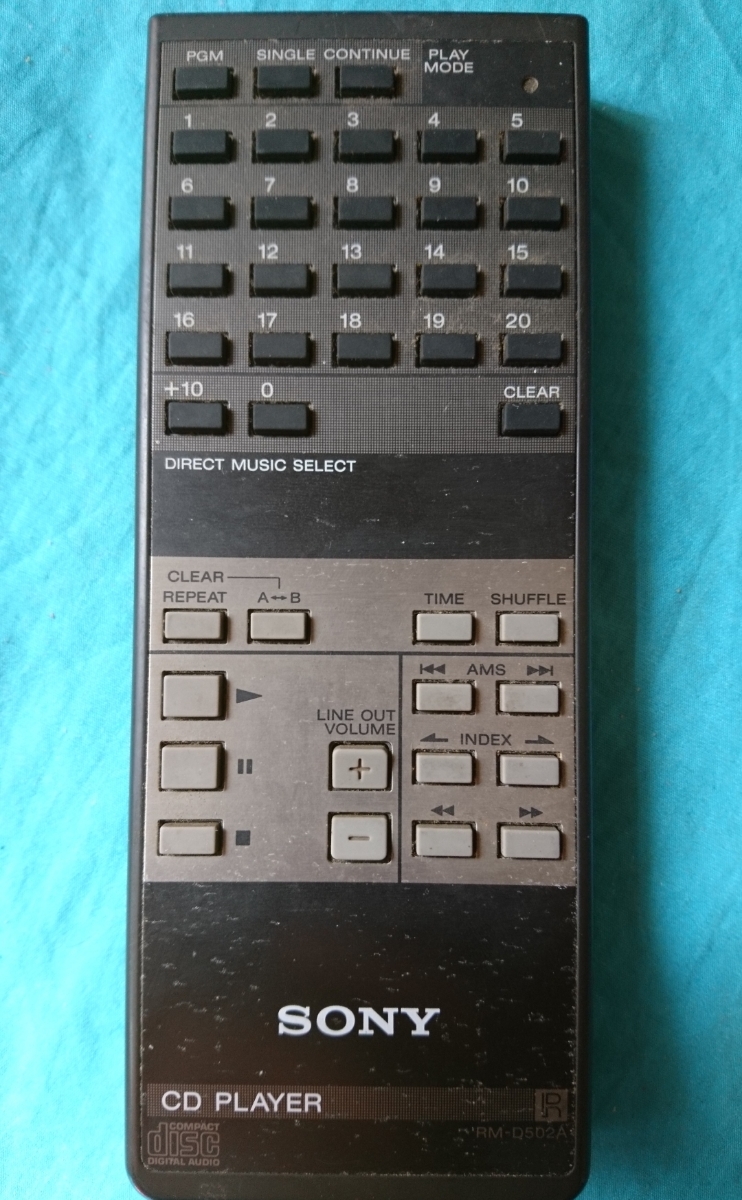 家電】SONY ソニー CDプレーヤー CDP-555ESD用 リモコン RM-D502A