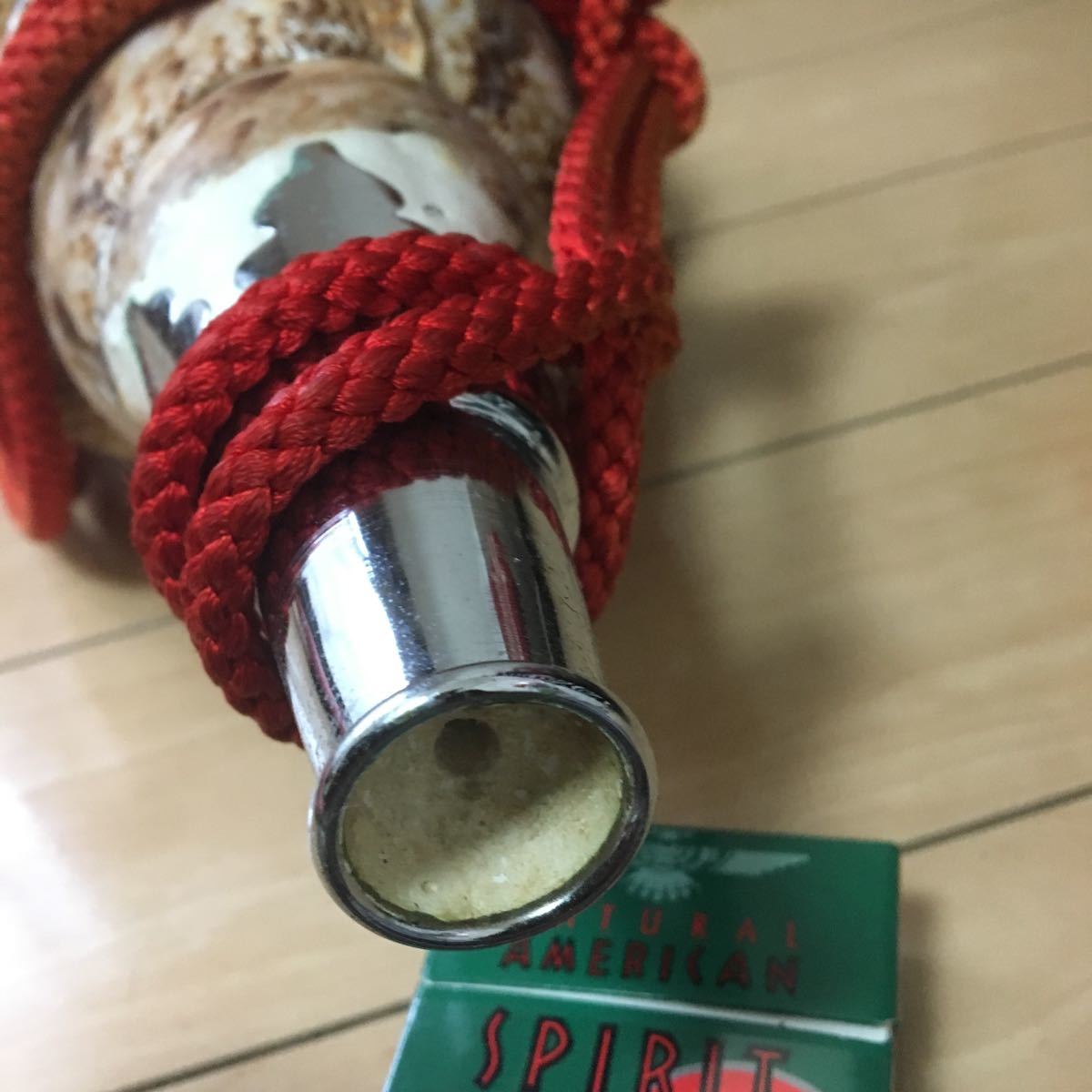 法螺貝現状中古品 308 法螺貝 山伏 熊よけ ホラガイ ほら貝 38cm 1113g