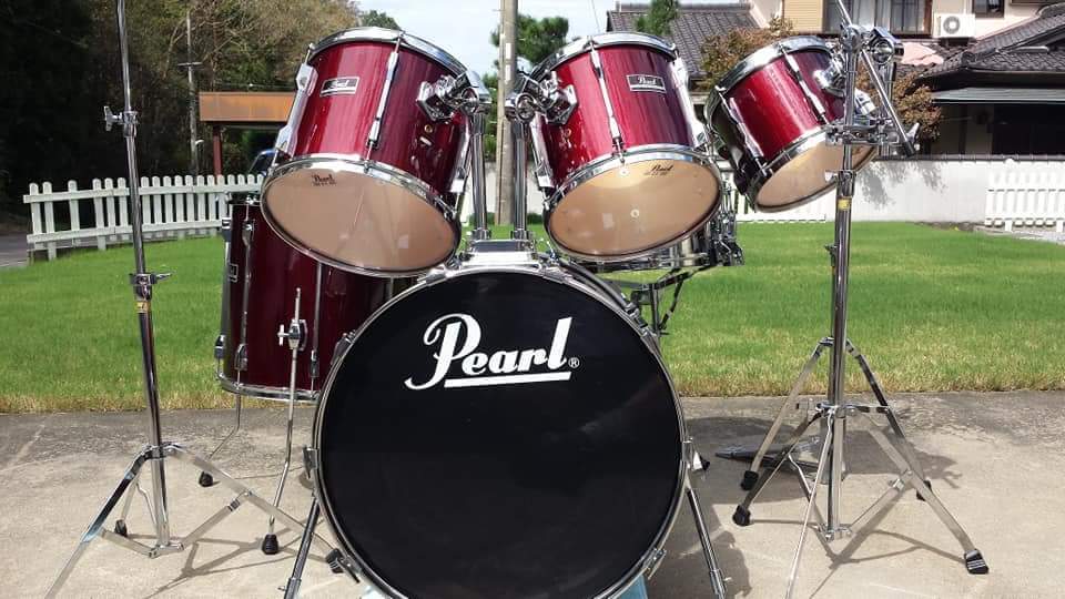 Pearl パール 16インチ フロアタム ドラム ブラック ファイバー