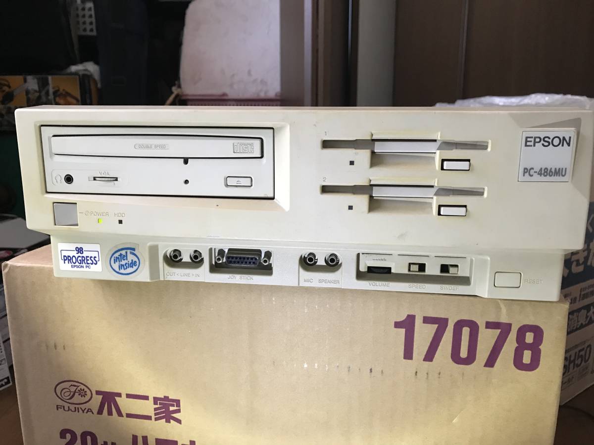 EPSON PC-486MU ジャンク PC-98互換機 Yahoo!オークション PC - FDD