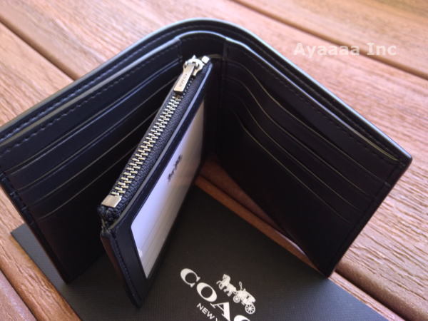 2018最新モデル COACH 迷彩 カモフラ プリント キャンバス レザー 3in1　2つ折り 小銭入れ付き 財布 F32438 -Dusk Multi- 国内最安値