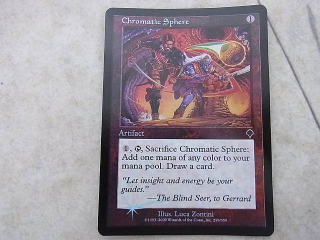 彩色の宝球/Chromatic Sphere INV英語foil4枚セット MTG 彩色の宝球/Chromatic Sphere Foil INV 英語版 4枚セット【01 彩色