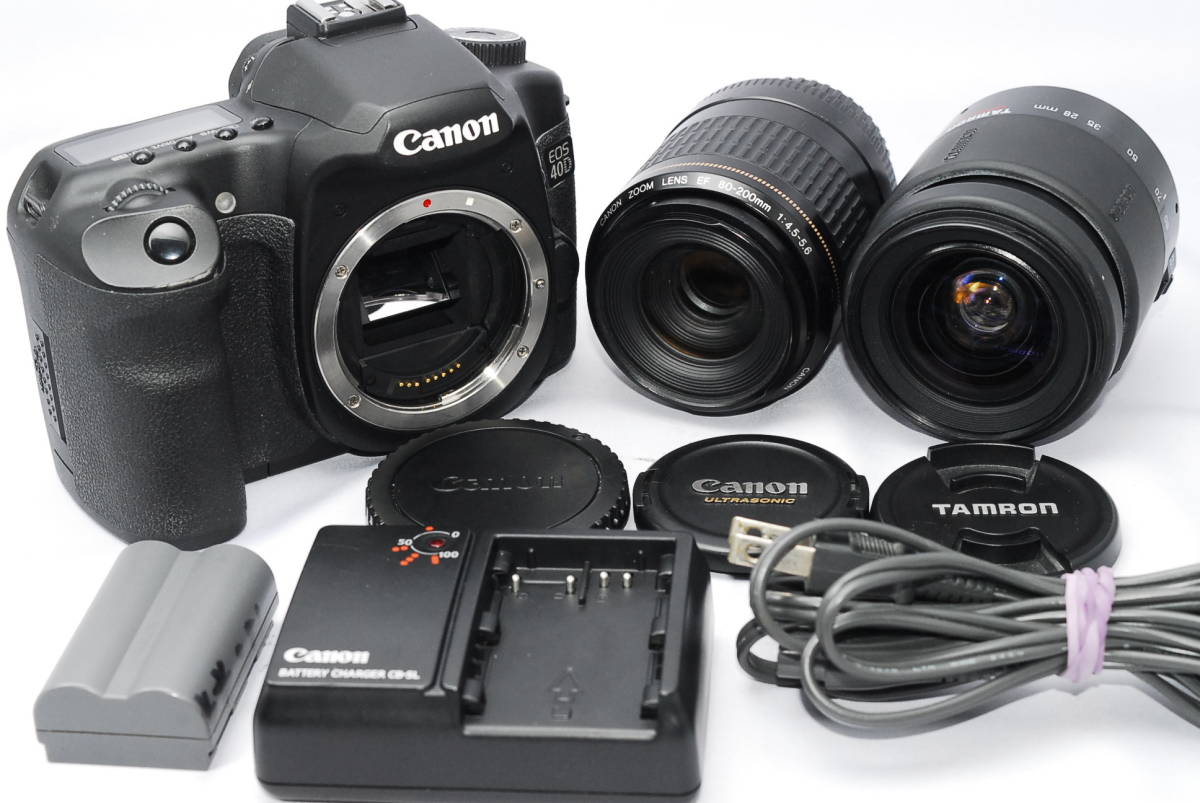 コスパ最高 キャノン Canon EOS 40D ダブルズームレンズセット R1366G