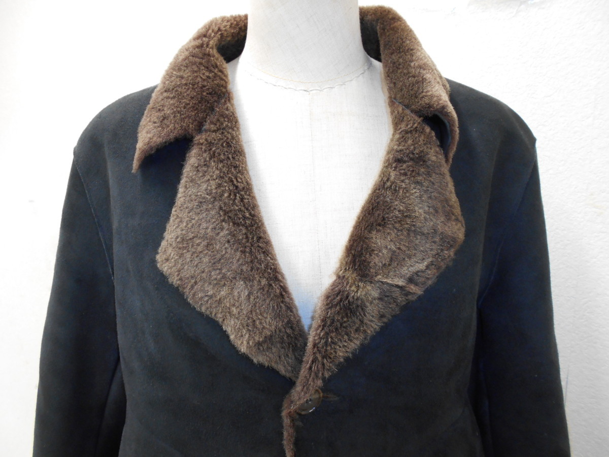 e195◇HIROKI FUR AND LEATHER FASHIONムートンジャケット◇横浜元町 