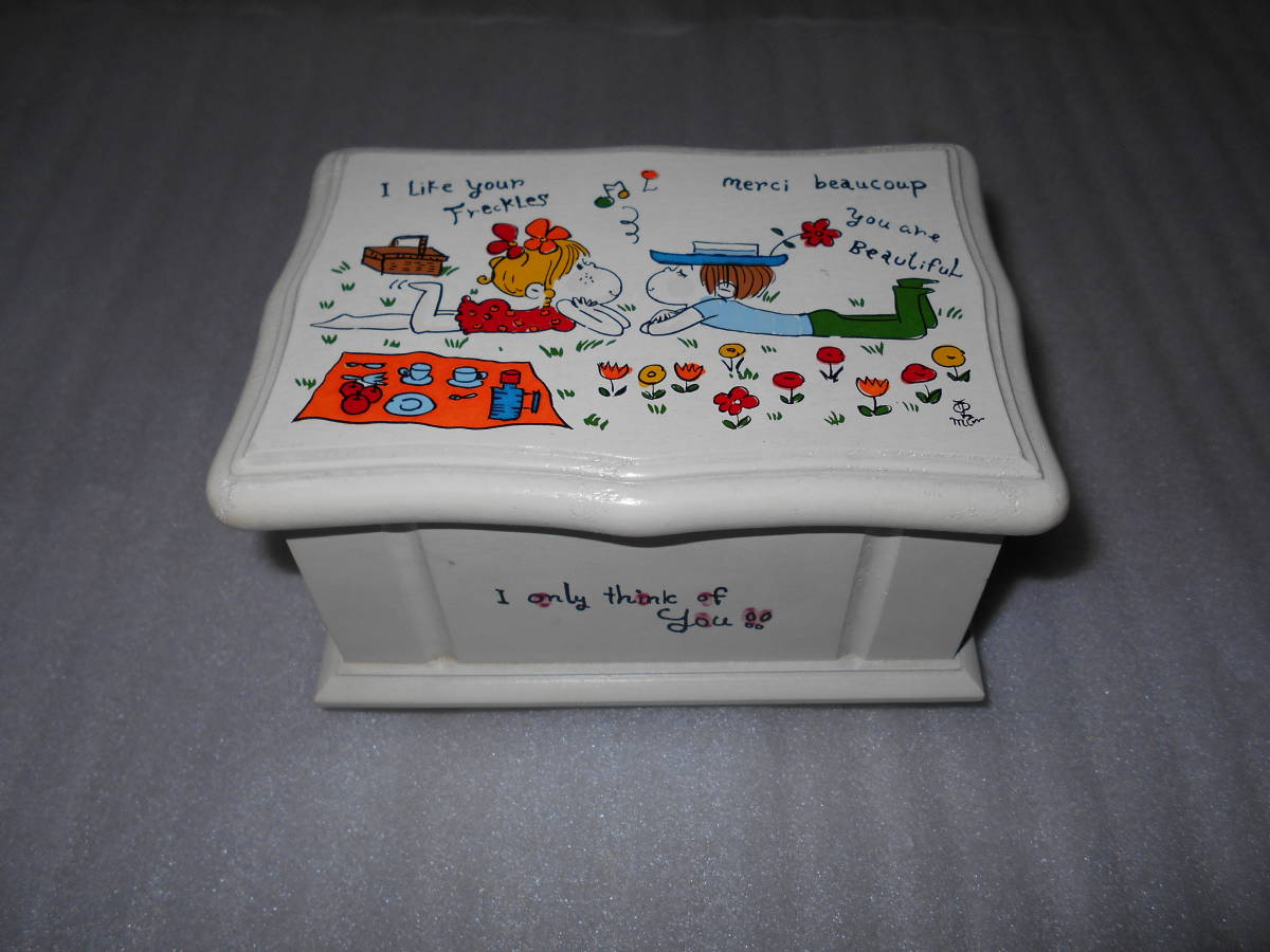 中古 昭和レトロ オルゴール 水森亜土 月の砂漠