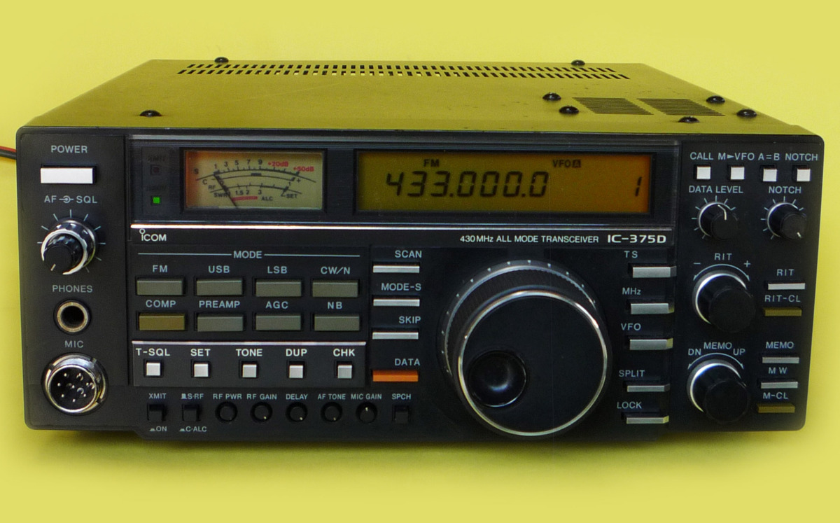 ICOM IC-375D 430MHz オールモードトランシーバー 本体 ICOM 430MHzハイパワーオールモードトランシバー IC