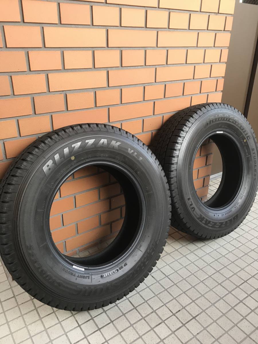 ブリジストン BLIZZAK VL1 185R14 8PR 中古2本セット 14インチ 自動車