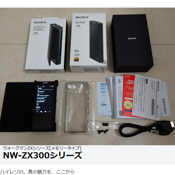 SONY NW-ZX300◇ポータブルオーディオプレーヤー◇WALKMAN◇美品◇CKL