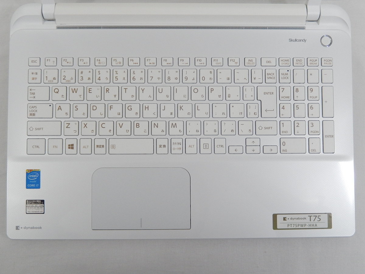 東芝 DynaBook T75/PW/Corei7 5500U 2.4GHz/8GB/HDD1TB/Blu-ray/15.6