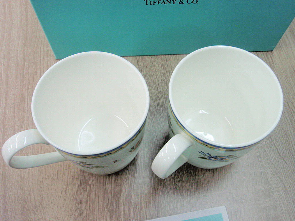 TIFFANY&Co. ティファニー モーニンググローリー ペアマグカップ 未使用品