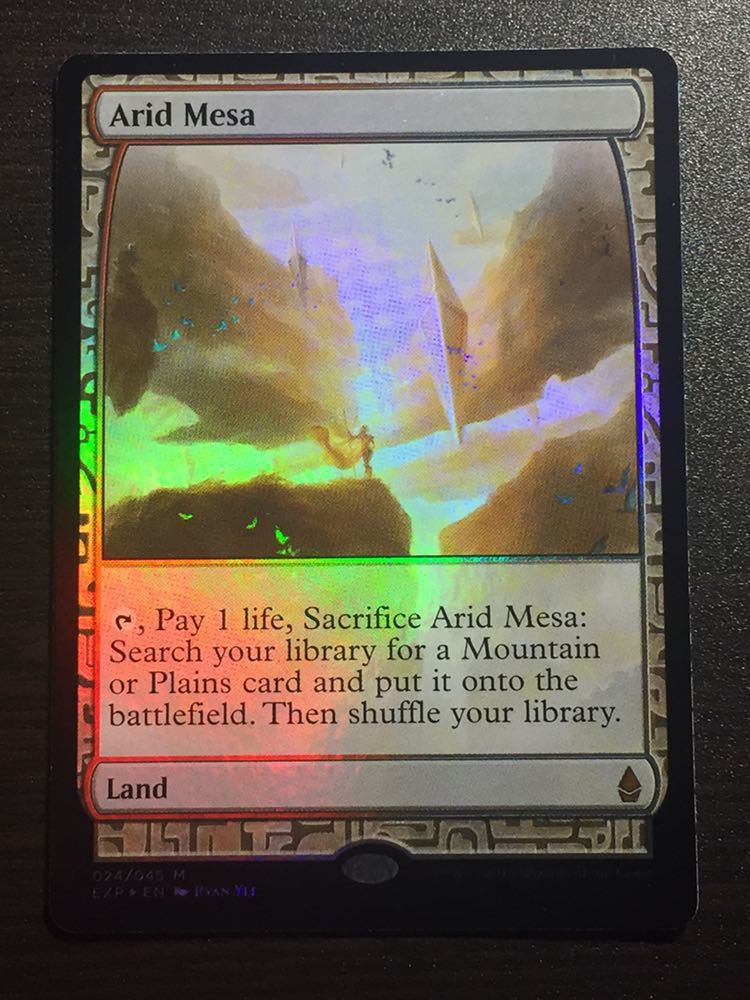 MTG 乾燥台地 ロシア語foil MTG foil 英語版 EXP 乾燥台地 Arid Mesa ④