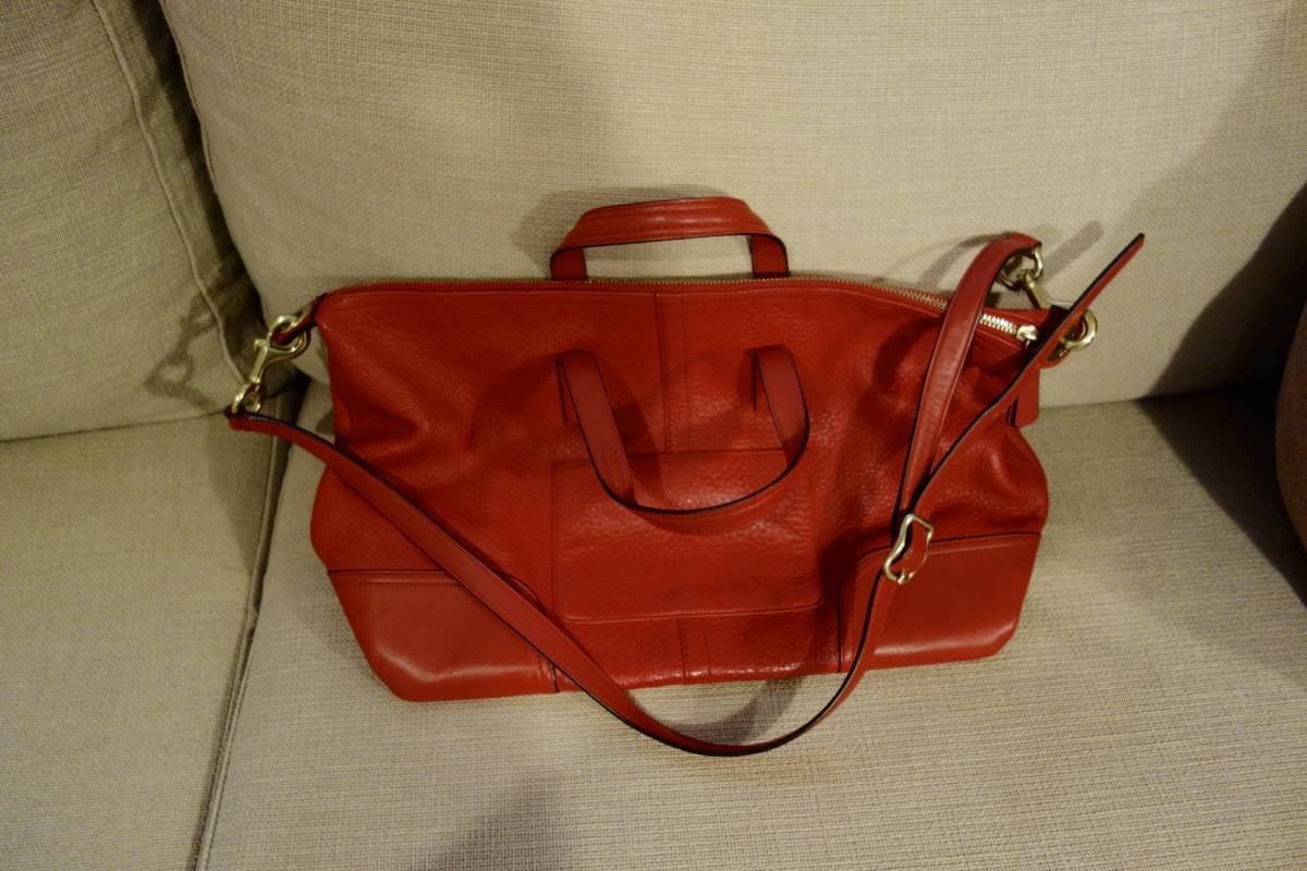 COACH＊コーチ2WAYバッグ＊赤 【公式通販】