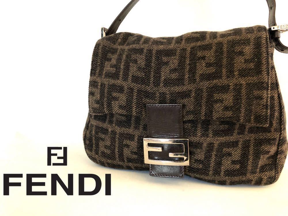 フェンディ マンマバケット ズッカ柄 ウール FENDI 美品⁄レアFENDI 