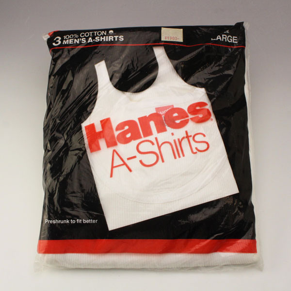 Hanes USA製 デッドストック 80’s タンクトップ 3Pパック L デッドストック 80's USA製 Hanes 3MEN'S A-SHIRTS 白 L ヘインズ 3枚