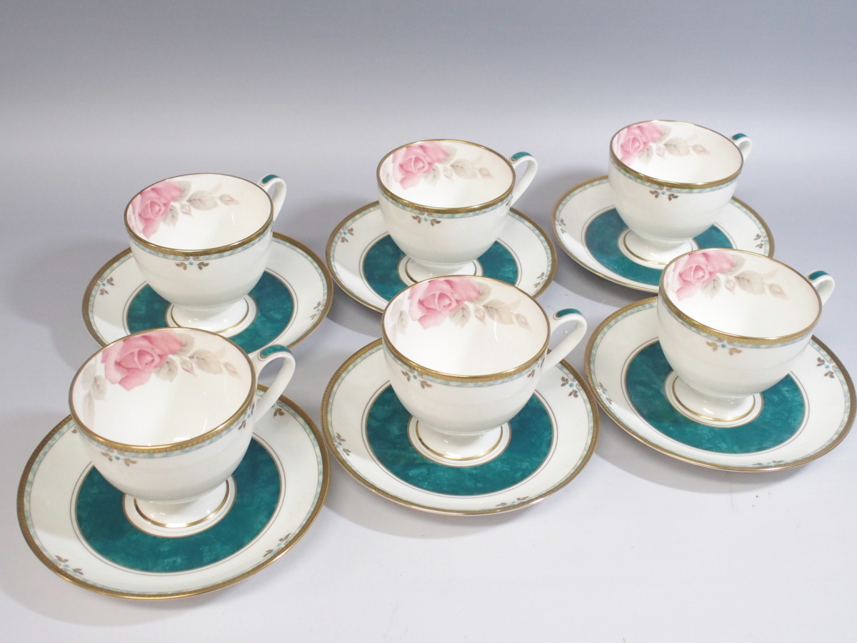 未使用 ナルミチャイナ カップ&ソーサー 6客セット 未使用品】NARUMI