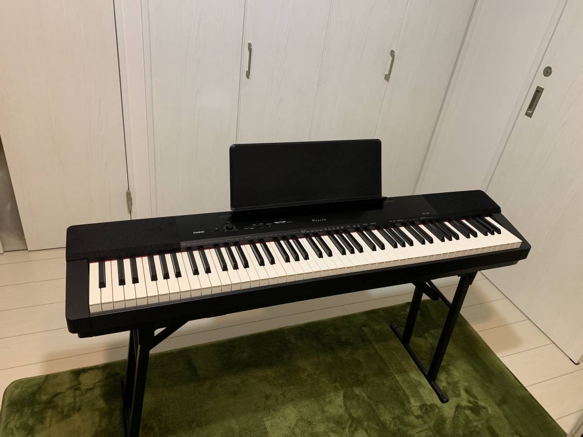 中古】電子ピアノ CASIO Privia PX-150BK スタンド付き Casio 【公式通販】