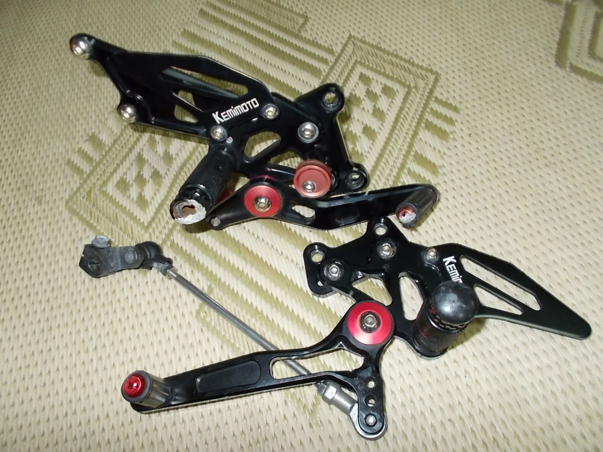 8枚 掘り出し物 Ninja250R ニンジャ250 バックステップ 転倒で曲がりあり