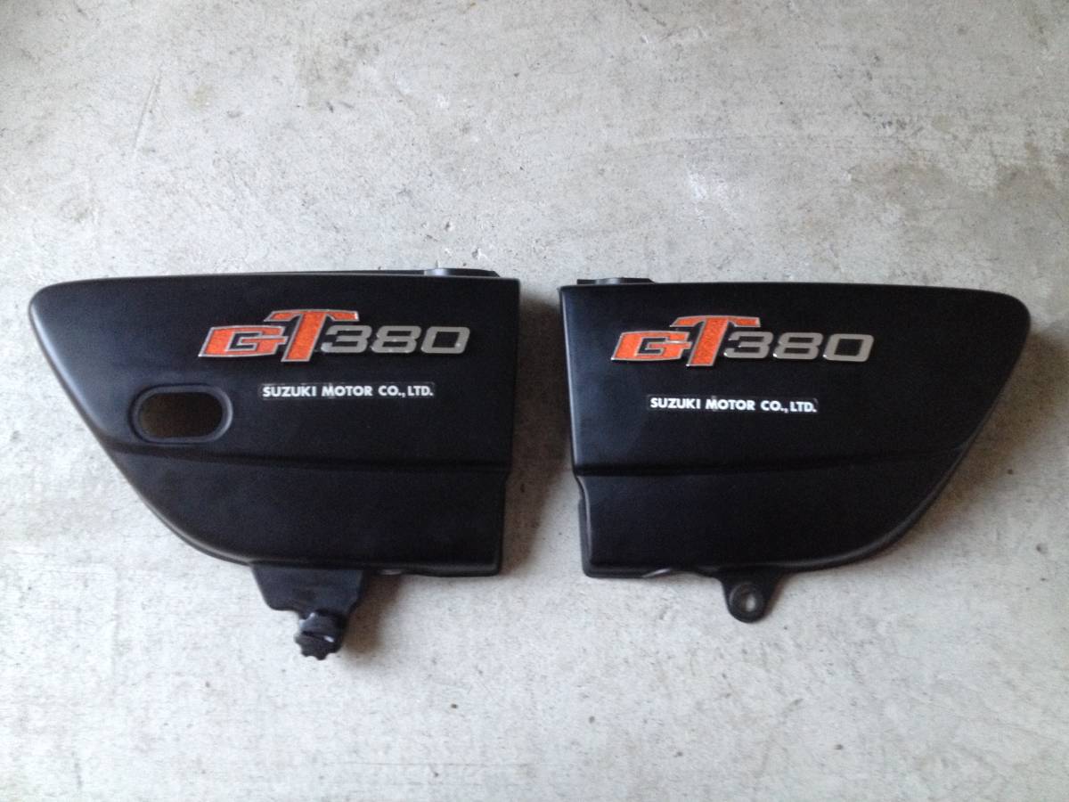 GT380 スズキ サイドカバー - メルカリ 希少当時物gt380 二枚セット 