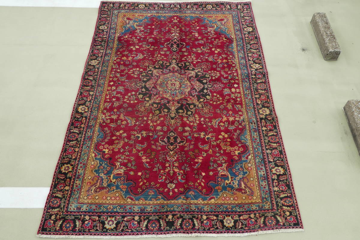 ペルシャ絨毯 – ギャッベ (カーシャーン) 97×67cm（FS-70052 