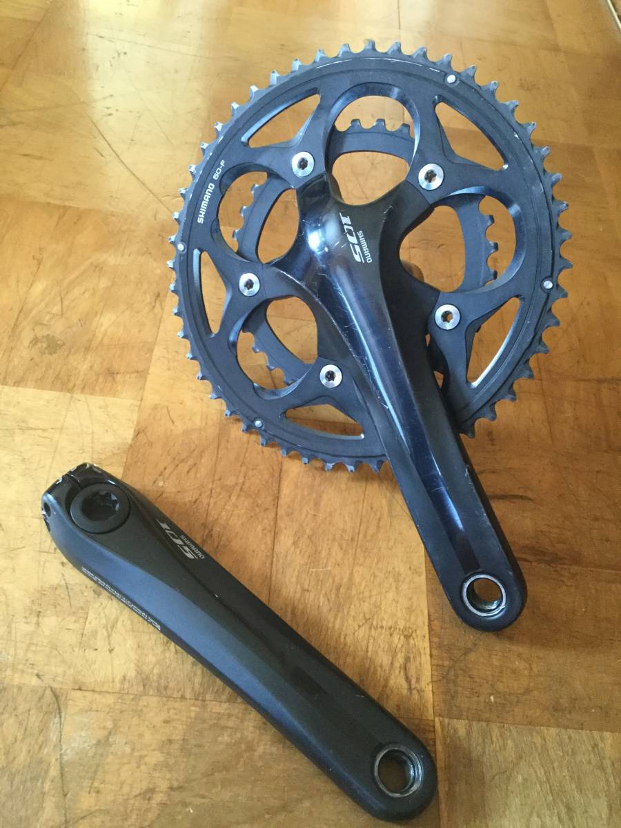 ☆即決☆中古品 105 FC-5750 ブラック 50-34T クランク長165mm