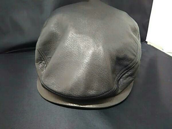 LEATHER CASQUETTE（レザーキャスケット） SE740 ブラック - 【THE