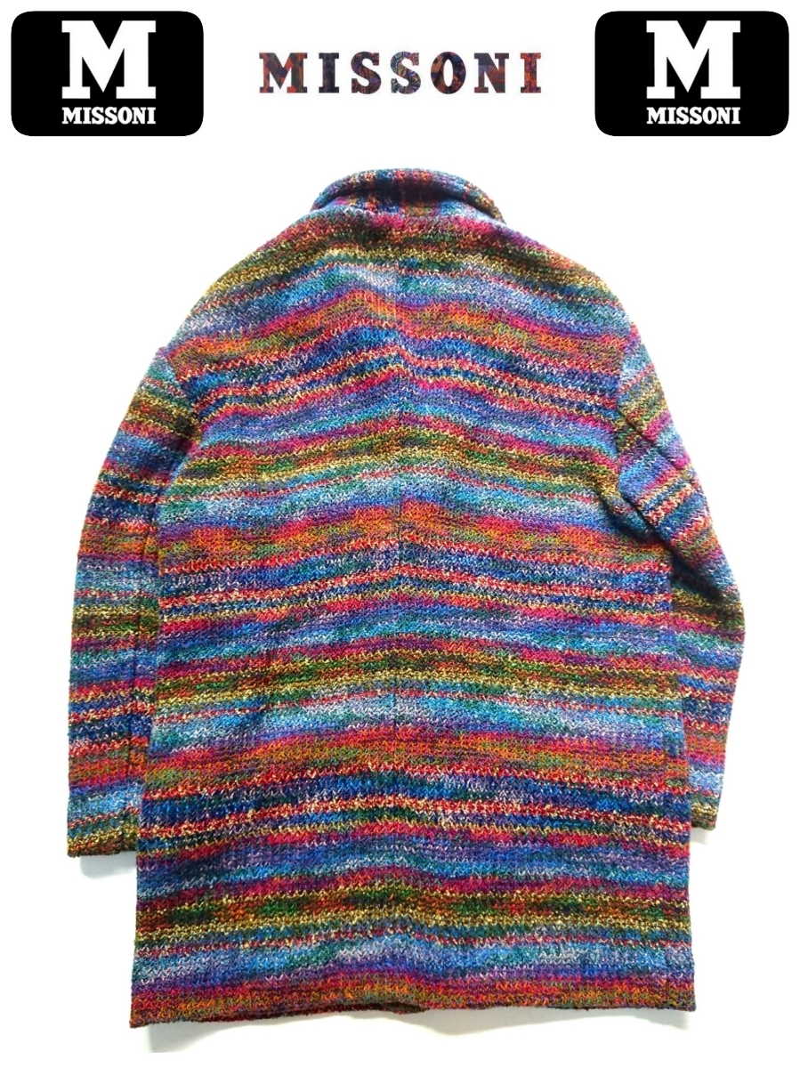 ミッソーニ MISSONI ブルゾン サイズS グレー×黒×マルチ 超名作 ミッソーニ MISSONI ブルゾン サイズS グレー×黒×マルチ 超名作