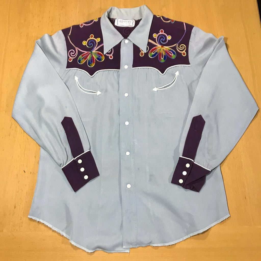 40s 50s ビンテージ ウエスタンシャツ H BAR C HBARC エイチバーシー