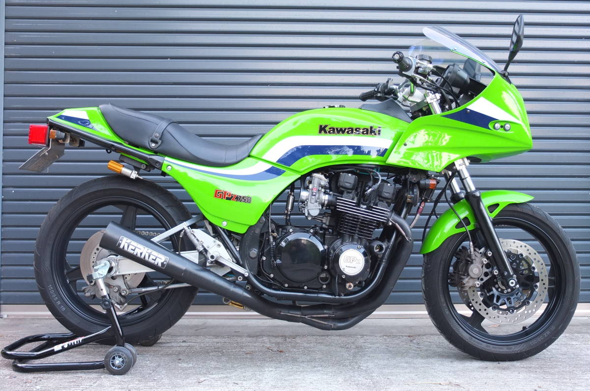 美車 希少 空冷 フルカスタム ライムグリーン 1984年式 KAWASAKI 