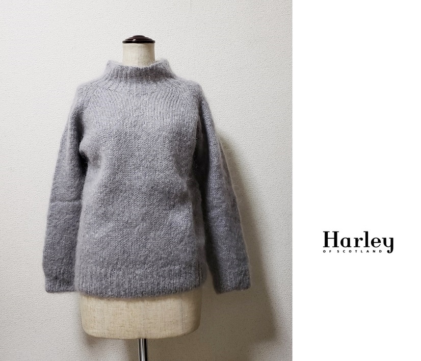 本物保証，2025 harley of scotland 定価2.4万 ボトルネックモヘアニット 36 グレー ハーレーオブスコットランド(その他)｜売買されたオークション情報、yahooの商品情報をアーカイブ公開 - オークファン 女性用