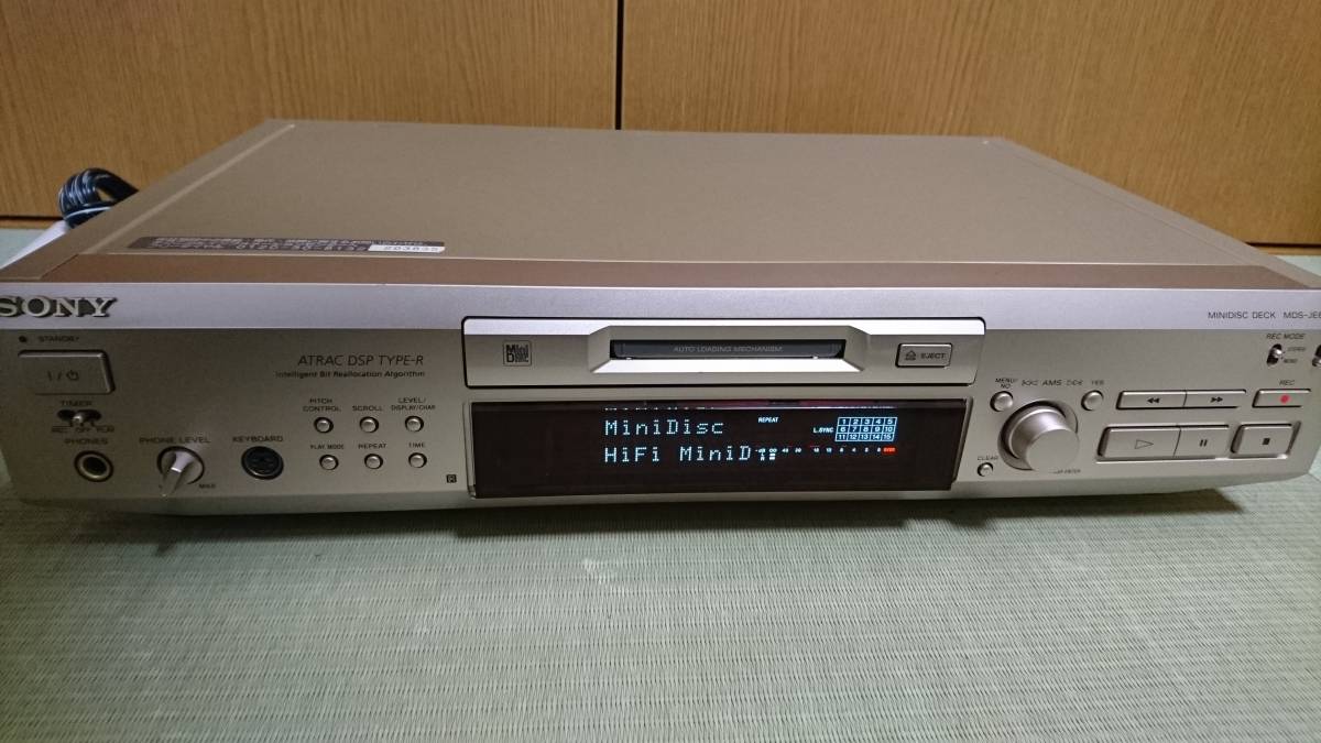オーディオ機器 SONY MDS-JE630 MDデッキ 本体 完動品