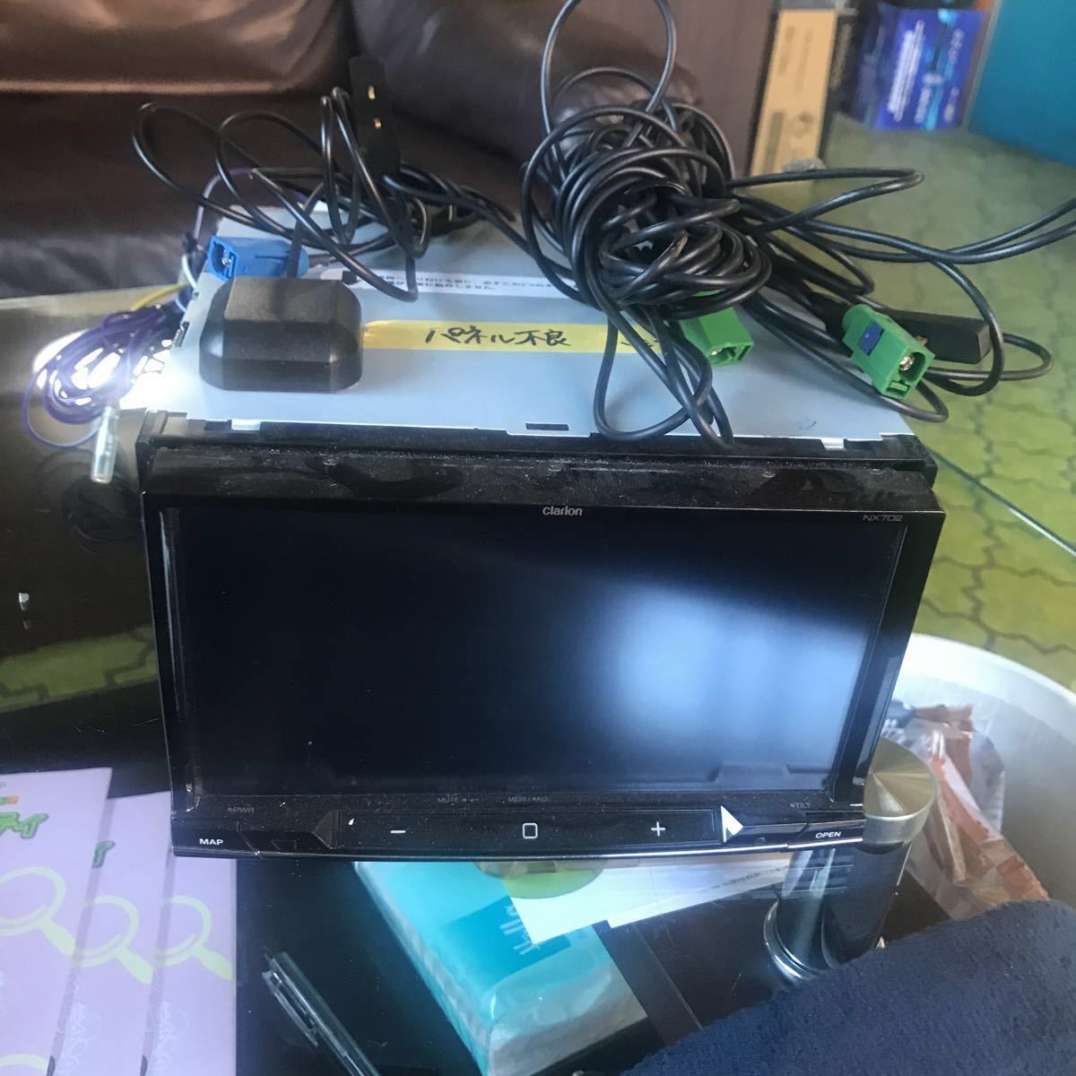 クラリオン NX702 ジャンク NX702 クラリオン メモリーナビ フルセグ