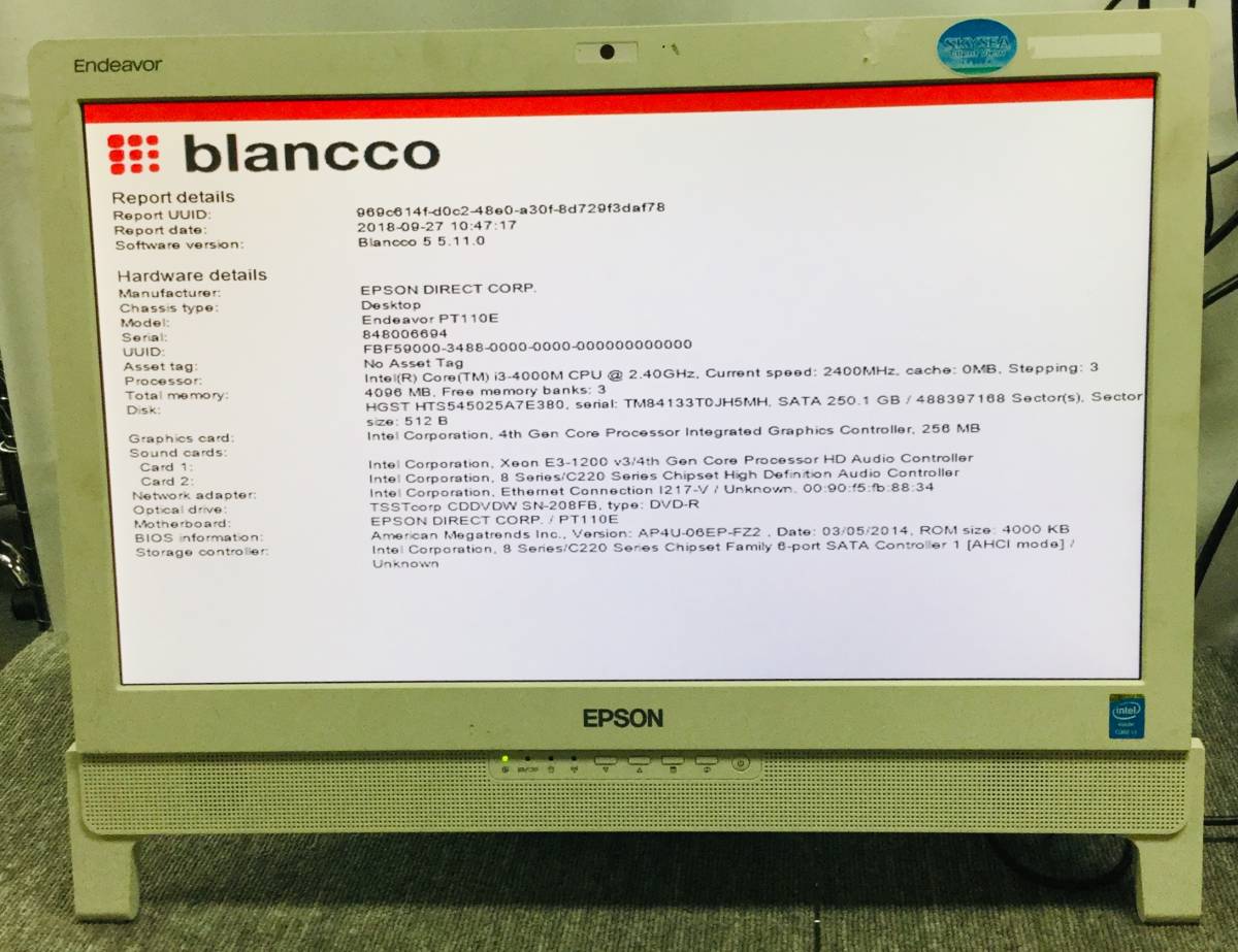 N20-L-60-② EPSON Endeacor PT110E 1点【通電OK】 Epson Printer