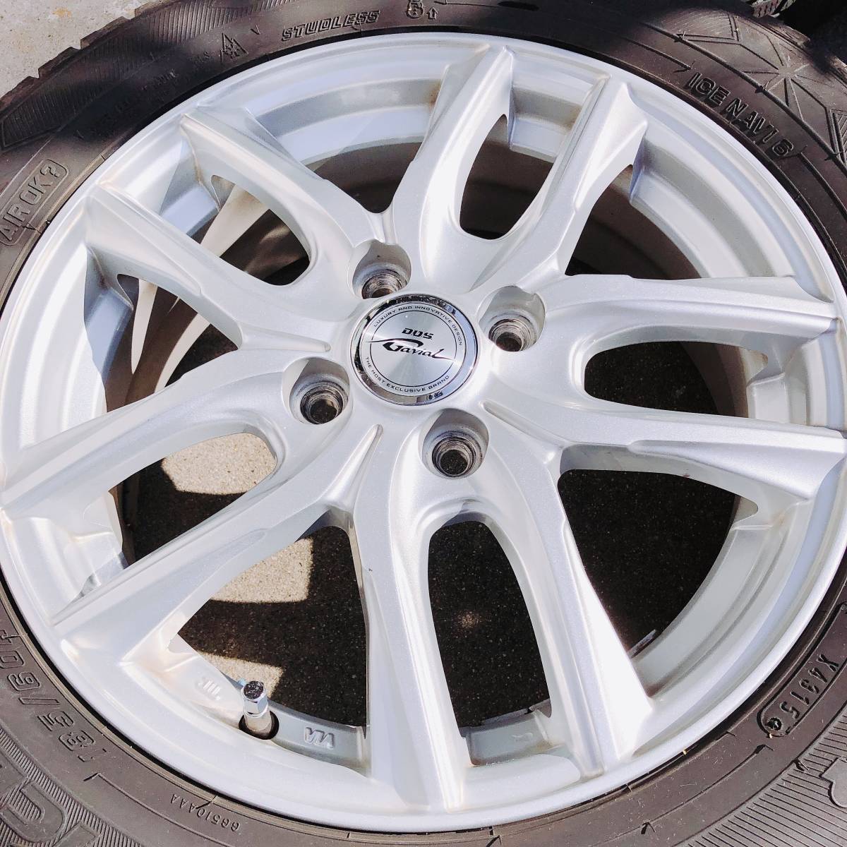★☆1円スタート★スタッドレスタイヤ アルミホイールセット★185/60R15 84Q★5.5J★2015年後期製造品★フィットなどコンパクトカーに☆★